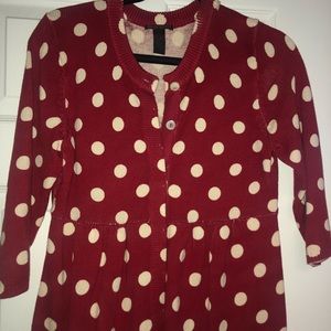 Lucky Brand Ruffle bottom cardigan